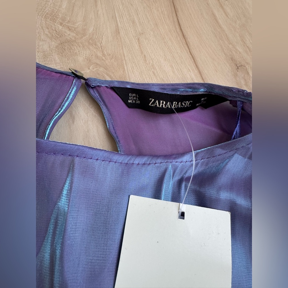 🔖NWT Zara Shiny Top - Picture 5 of 5